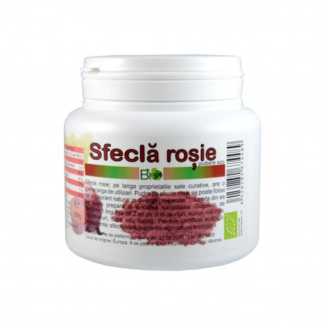 sfecla rosie pudra, BIO 200g - Deco Italia