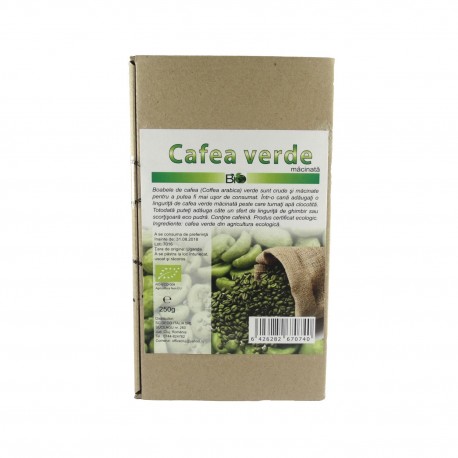 Cafea verde macinata BIO ECO ecologica 250 g - Deco Italia