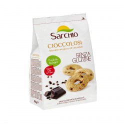 Biscuiti BIO fara gluten "Cioccolosi" cu ciocolata, fara ulei de palmier, 200g - Sarchio